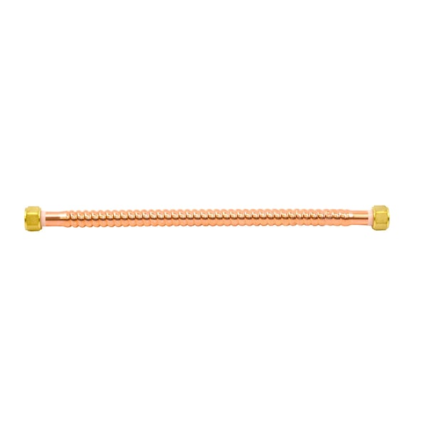 3/4in. FIP x 24in. Copper Corrugated Water Heater Connector